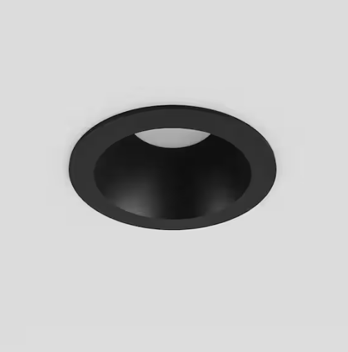 Vidalite Inspira 2 in. Black Round Integrated LED Canless Recessed Lighting Kit Selectable 5CCT 9W 700LM ETL