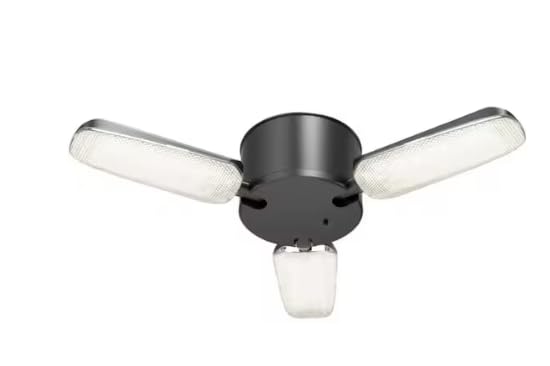 MOUNTING PLATE ONLY for Commercial Electric 1.25 ft. 3-Head 8000 Lumens 500- Watt Equivalent Black Integrated LED Convertible Utility Shop Light with Remote 1009825374