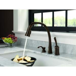 Delta Faucet Pilar Kitchen Soap Dispenser for Kitchen Sinks, Champagne Bronze RP50781CZ
