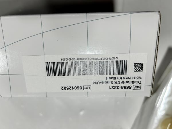 Stryker Triathlon CR Single-Use Tibial Prep Kit Size 1, 5555-2301, 5555-0201, 5555-0202, 5555-0203, 5555-0204