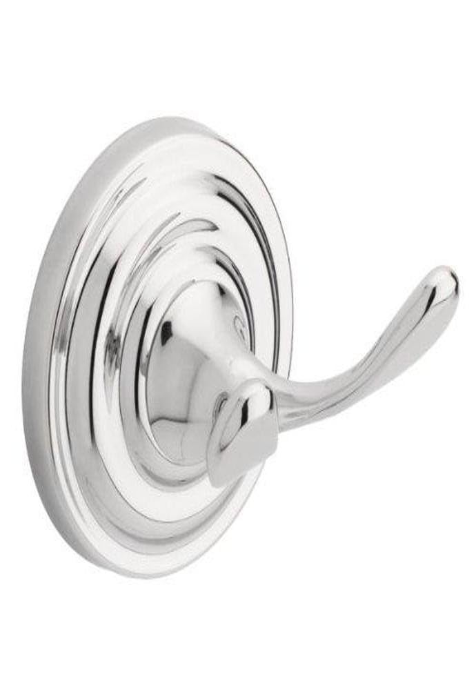 (NO HARDWARE) DELTA Greenwich, Double Robe Hook, Polished Chrome