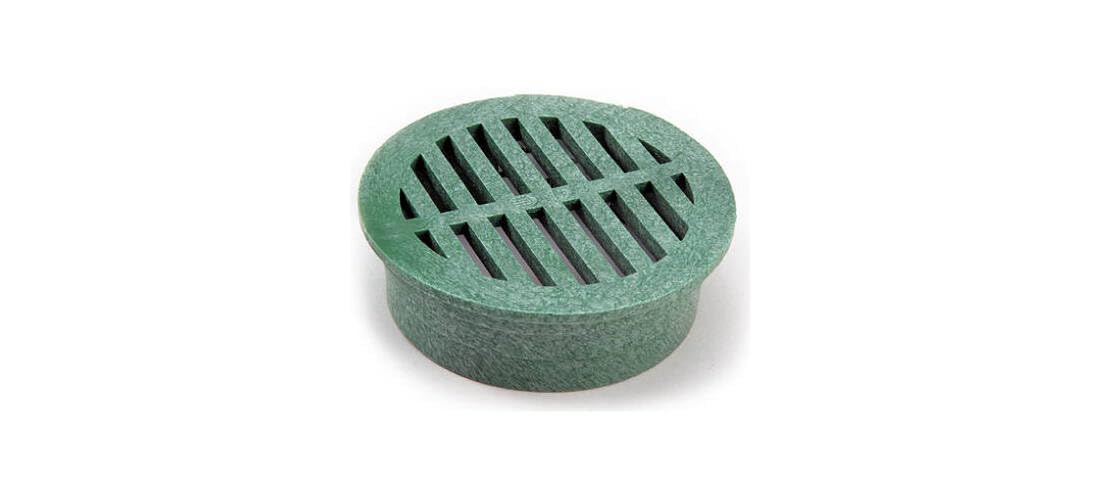 NDS 13 Plastic Round Grate, 4-Inch, Green