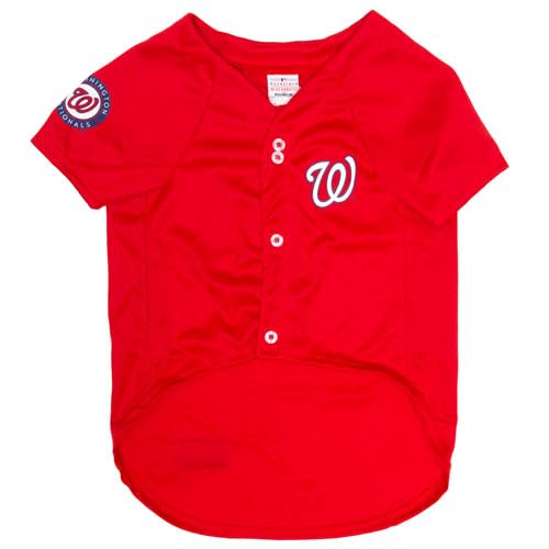 Official MLB Washington Nationals Pet Jersey for Dogs & Cats, Size XX-Large - Stylish Baseball Jersey for Your Furry Fan- Show Off Team Spirit with The Perfect Fan Apparel Gear for Pet, Dog & Cat