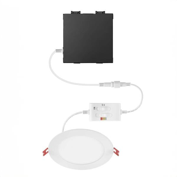 Elite Series 6 in. LED DuoBright, 3-Level Lumen Select, Ultraslim Canless Recessed Light, Adjustable CCT Plus