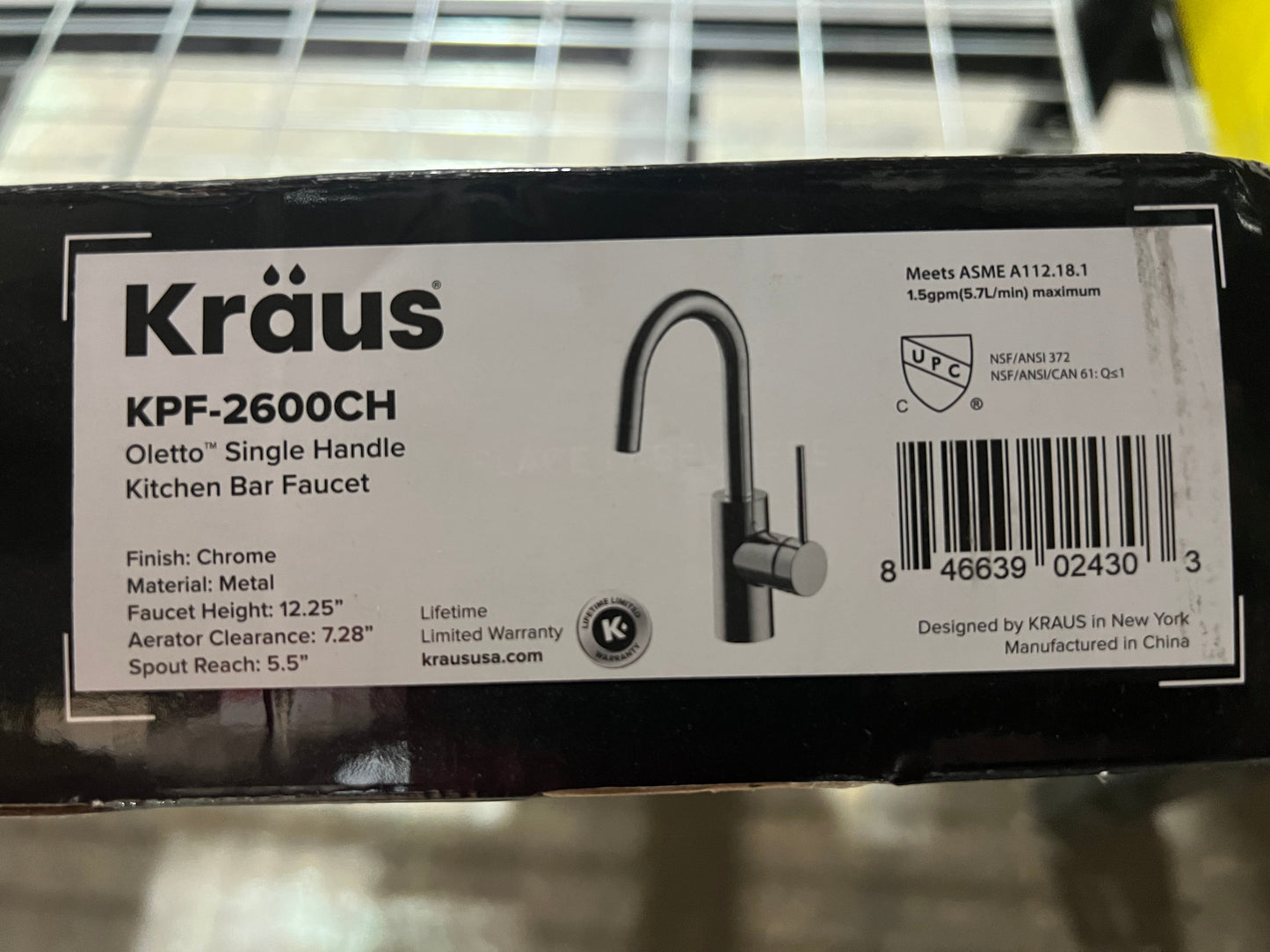 KRAUS Bolden Commercial Style 2-Function Single Handle Pull Down Kitchen Faucet in Spot-Free Stainless Steel/Chrome, KPF-1610SFSCH