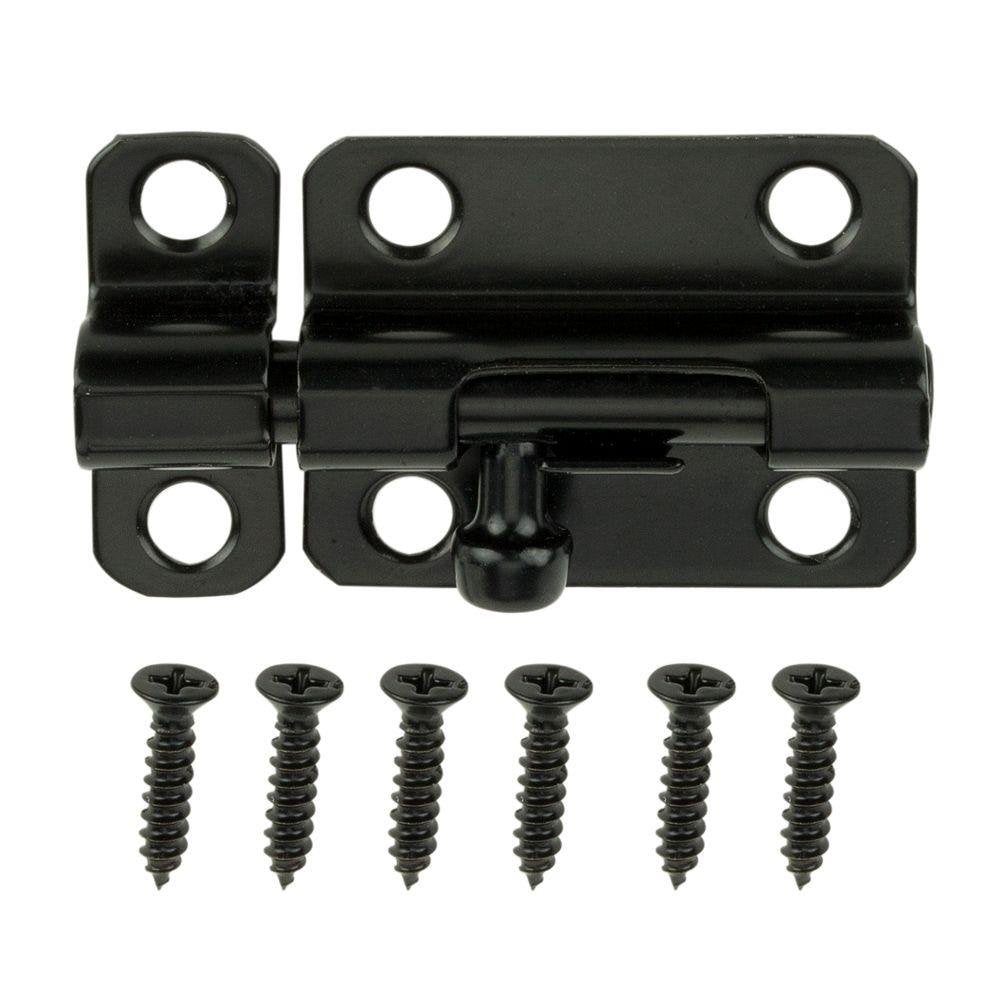 2-1/2 in. Black Barrel Bolt 4 PACK