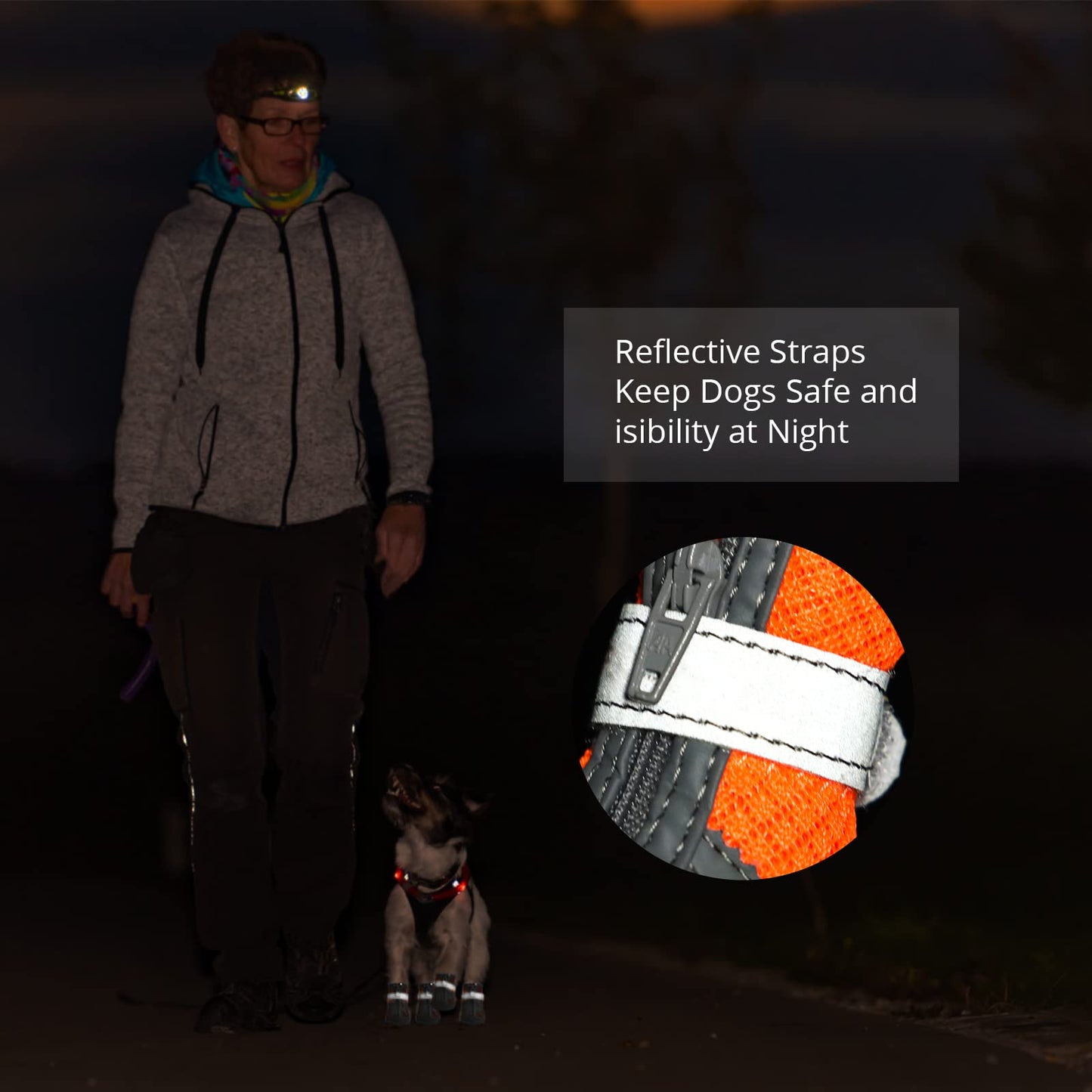 MUSIMC Dog Shoes for Small Medium Dogs Waterproof Puppy Dog Boots with Safety Reflective Dog Paw Protectors for Winter Hot Pavement Rainy Day with Anti Slip Rubber Sole (Z-Green, Size 5)