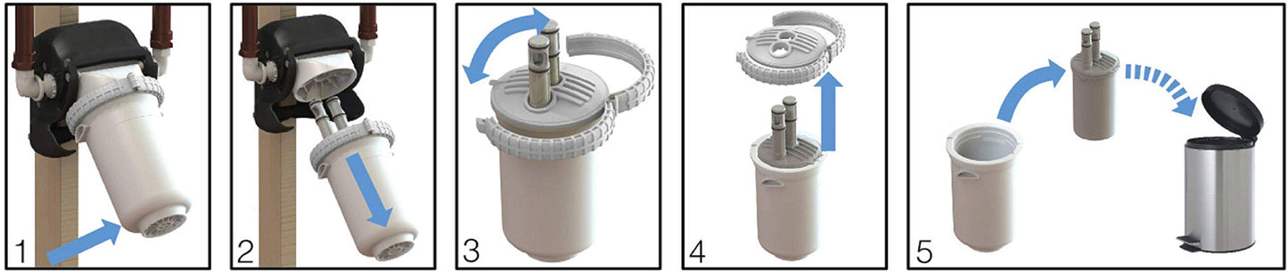 EcoPure EPWHEF Whole Home Pivotal Replacement Filter – Fits EPWHE System– NSF Certified – 5 Micron – Reduces Sediment, Chlorine Taste & Odor, Rust, Dirt & Sand – 6-Month Life – Easy, Mess-Free Changes