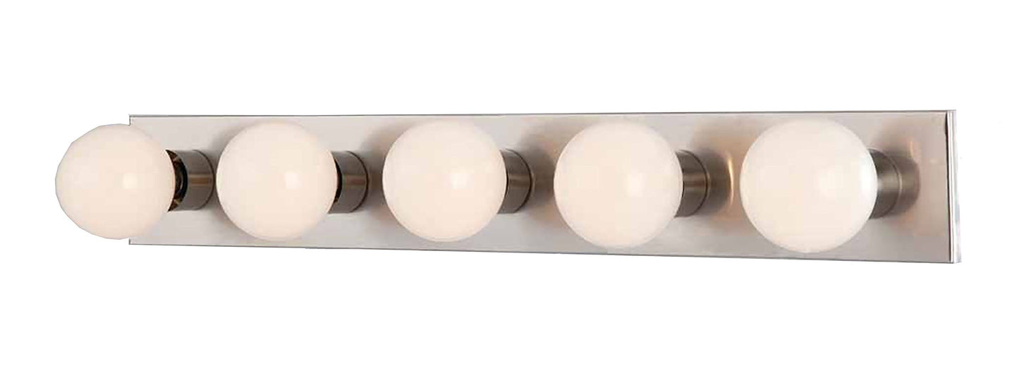 Volume Lighting V1025-33 5-Light Bath Bracket White