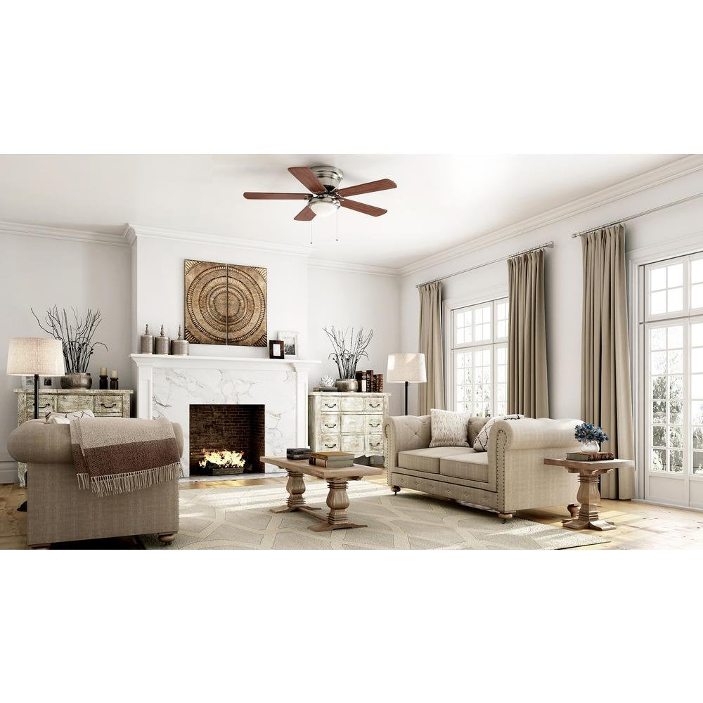 PARTS - FAN MOTOR ONLY FOR Hugger 52 in. LED Indoor Brushed Nickel Ceiling Fan with Light Kit AL383LED-BN