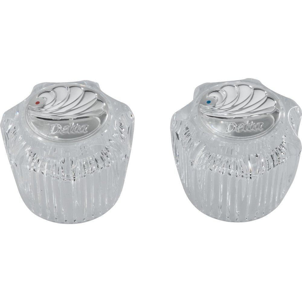 Delta Faucet RP23498 Two Clear Knob Handle Kit 3.9" x 2.5"
