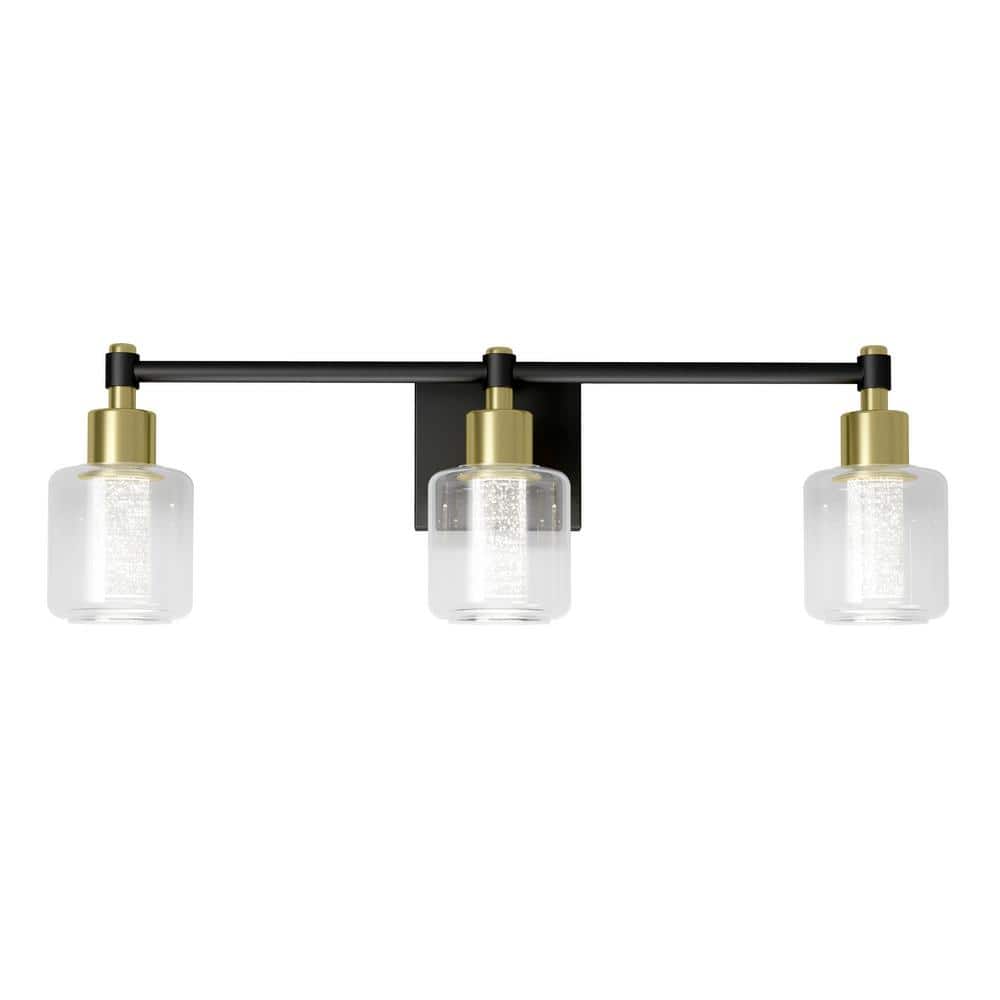 GLASS DIFFUSER ONLY for Artika Champagne Globe 26" Black & Gold Vanity Light Bar