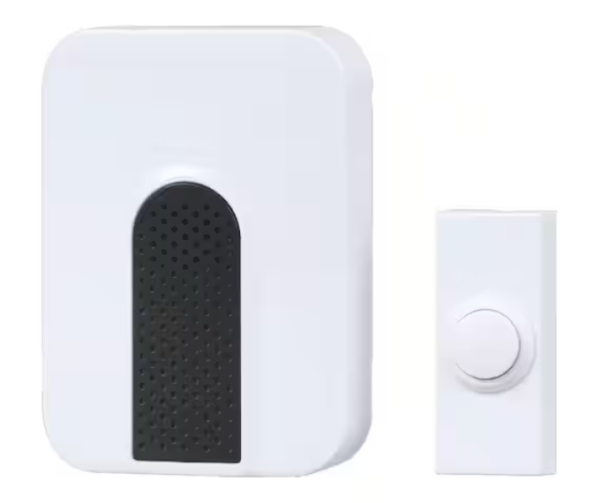 (NO BUTTON) Defiant Wireless Battery Operated Doorbell Kit