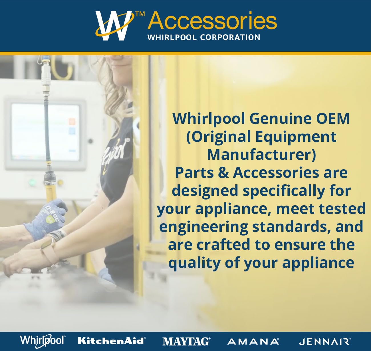 Whirlpool W10278923RP Genuine OEM Power Supply Kit For Dishashers, 6 Feet Black Accessory – Replaces 3370315RP, 1550317, AH2367498, EA2367498, PS2367498
