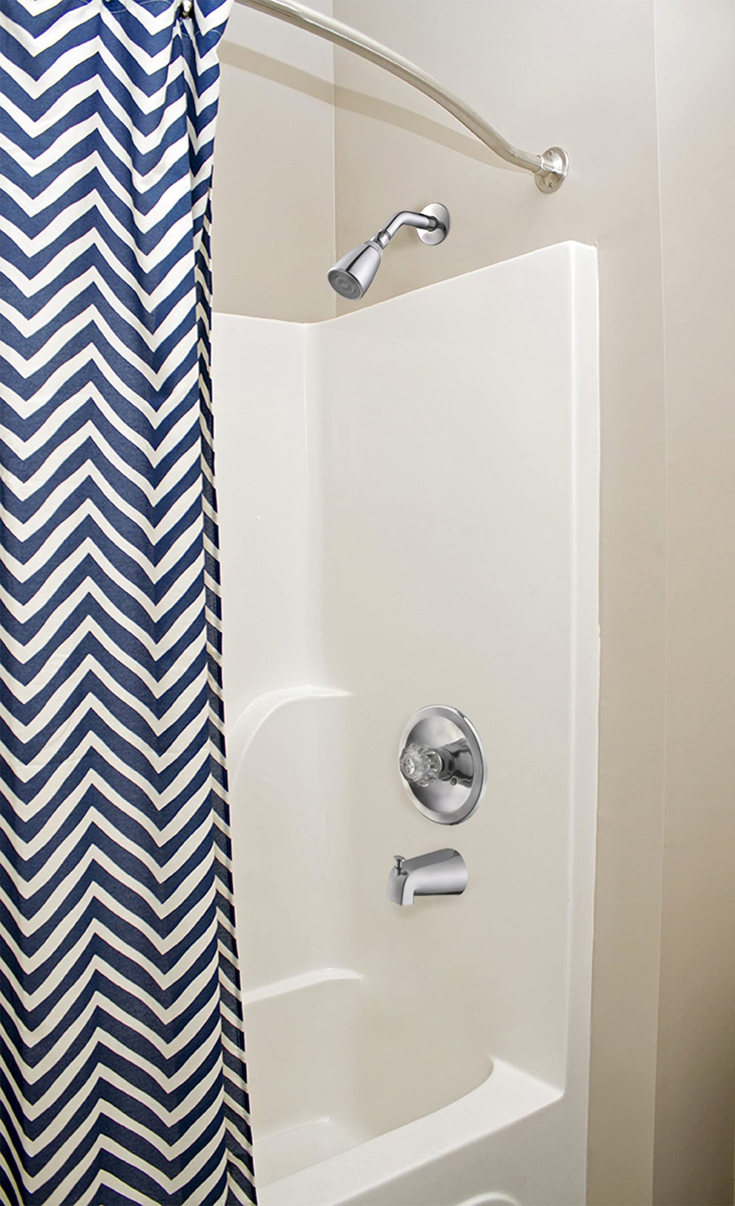 Design House 522912 Slip-On Pull-Up Wall Mount Tub Diverter Spout, Polished Chrome