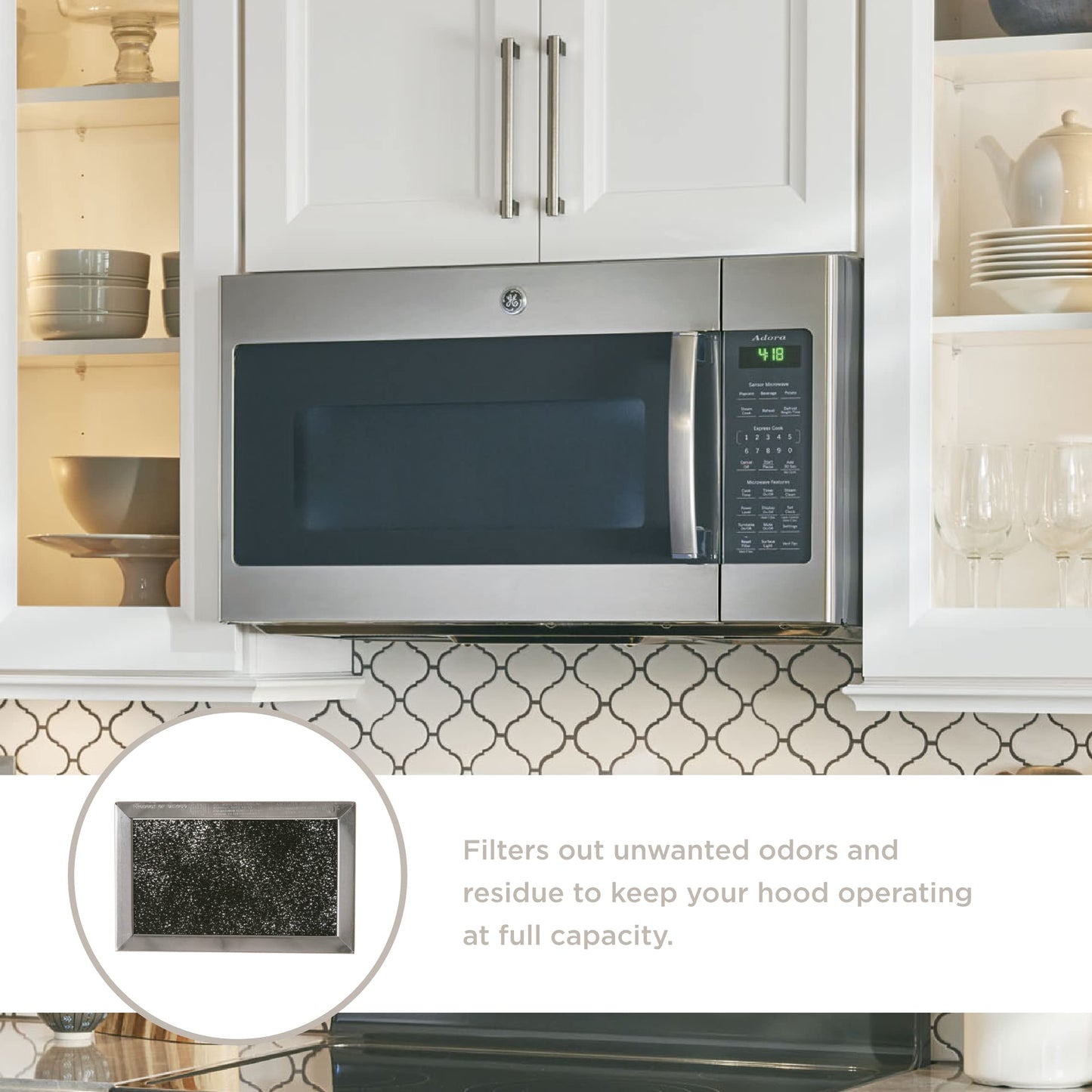 GE Appliances WB02X11124 Microwave Charcoal Filter