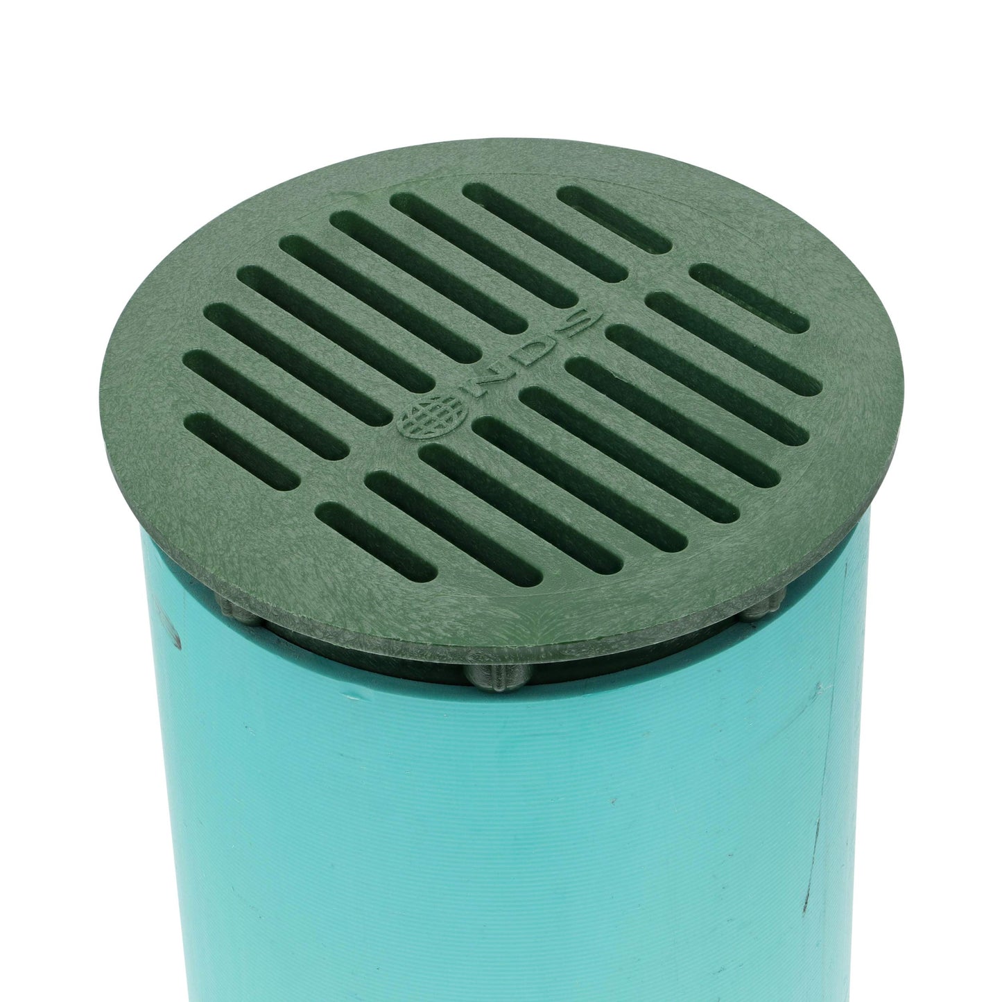 NDS 50, 6 In. Round Grate Drain Cover, Connects to Speed-D Catch Basin Drain,Drain Pipes & Fittings, for Small Lawns, Landscaping, and Patios,Green
