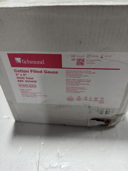 Richmond Cotton Filled Gauze 2x2 5000 Count