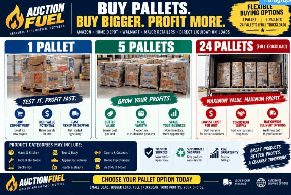 Pallet Sales are Available Now - Visit the Warehouse for the Deals