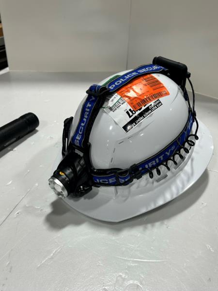 Police Security Flashlight and Headlamp Set