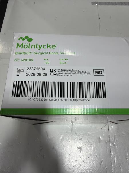 Molnlycke BARRIER Surgical Hood Standard 100 Count