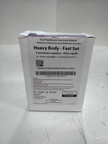Brava Heavy Body Fast Set Dental Impression Material