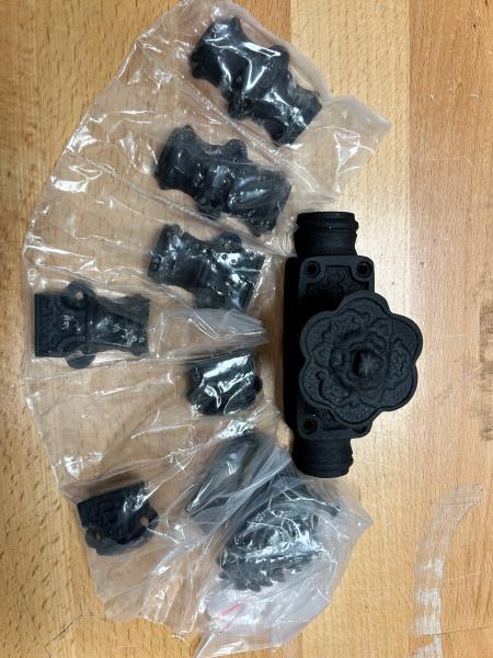 Signature Hardware Rosette Window Cremone Bolt 6' Black Powder Coat - BPC