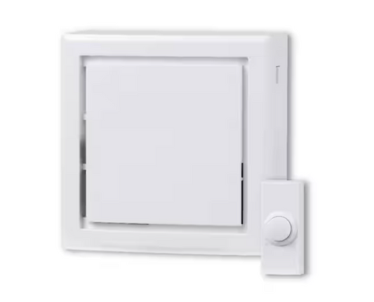 Defiant Wireless Battery Operated Doorbell Kit with Wireless Push Button White