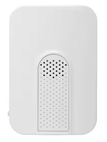 (NO BUTTON) Wireless Plug-in Doorbell Kit with White Insert