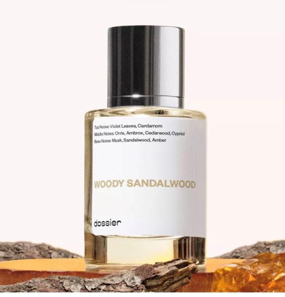 Dossier Woody Sandalwood Eau de Parfum, Woody-Spicy Scent