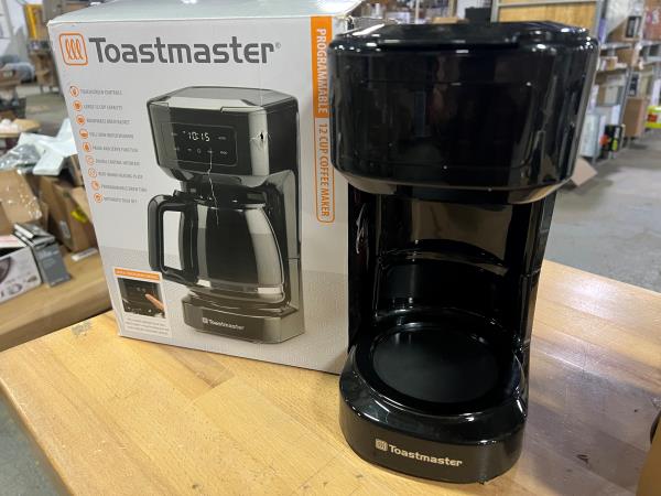 NO ACCESSORIES Toastmaster 12-Cup Digital Touchscreen Drip Coffee Maker - Programmable Automatic Coffee Machine - Kitchen Appliance with Keep Warm Setting