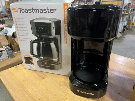 NO ACCESSORIES Toastmaster 12-Cup Digital Touchscreen Drip Coffee Maker - Programmable Automatic Coffee Machine - Kitchen Appliance with Keep Warm Setting
