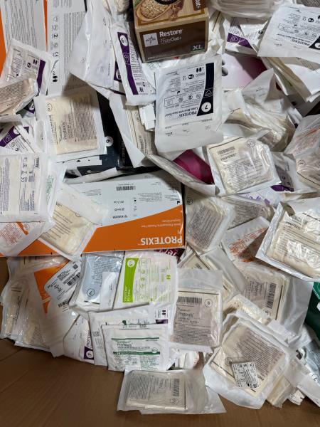 Lot of 500 Assorted Ansell Encore and Protexis Sterile Surgical Gloves