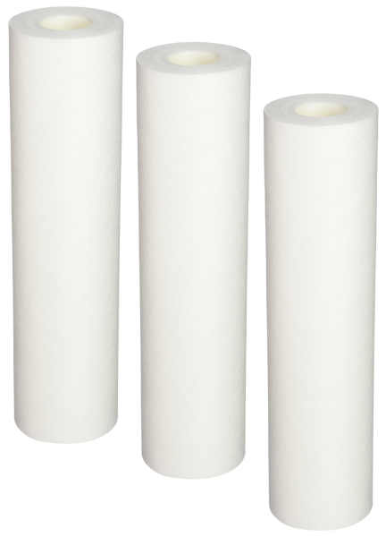 Aquasana Whole House Replacement Pre-Filters| Reduces Sediment, Rust & Dirt That Can Clog System | Genuine & Certified | 10-Inch | 3 Count | EQ-304 White
