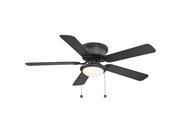 PARTS - FAN MOTOR ASSEMBLY ONLY - Hugger 52 in. LED Indoor Black Ceiling Fan with Light Kit