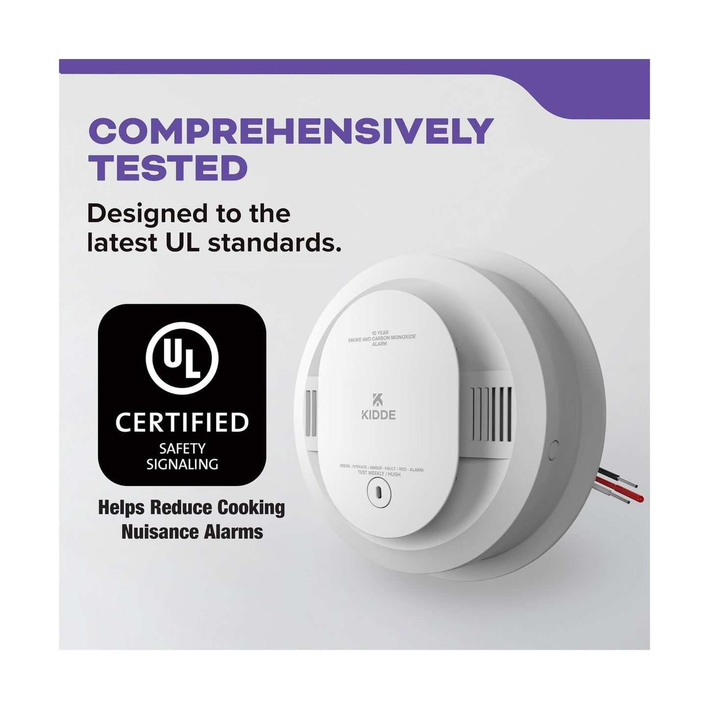 Kidde Hardwired Smoke & Carbon Monoxide Detector, 10-Year Battery Backup, Voi...