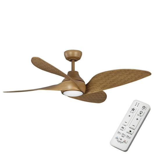 Fernbrooke 52 in. Indoor/Outdoor Matte White Ceiling Fan with Adjustable White Integrated LED and Remote Control