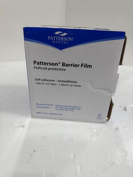 Patterson Dental Barrier Film 4x6 Blue 1200 Count