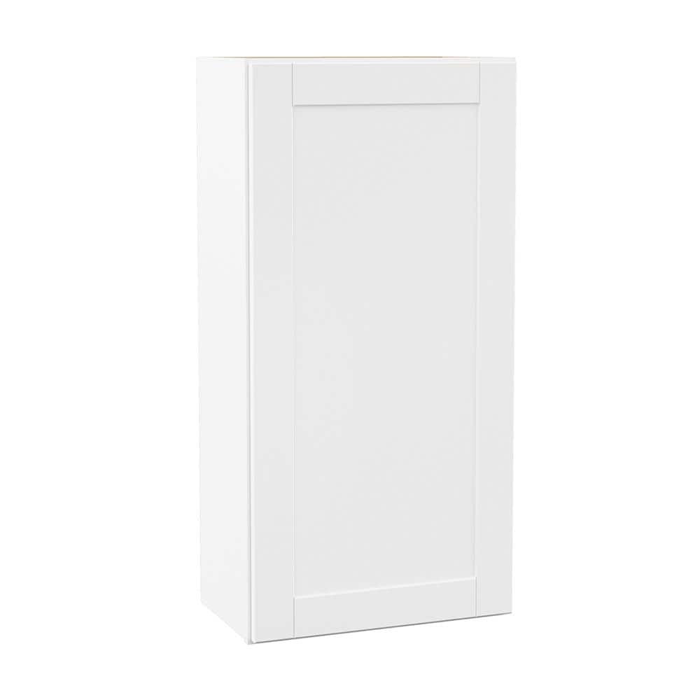 Shaker 21 in. W X 12 in. D X 42 in. H Assembled Wall Kitchen Cabinet in Satin White