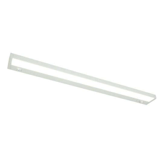 NO HARDWARE 32 in. Plug-in/Hardwired White 5 CCT Integrated LED Linkable Under Cabinet Light