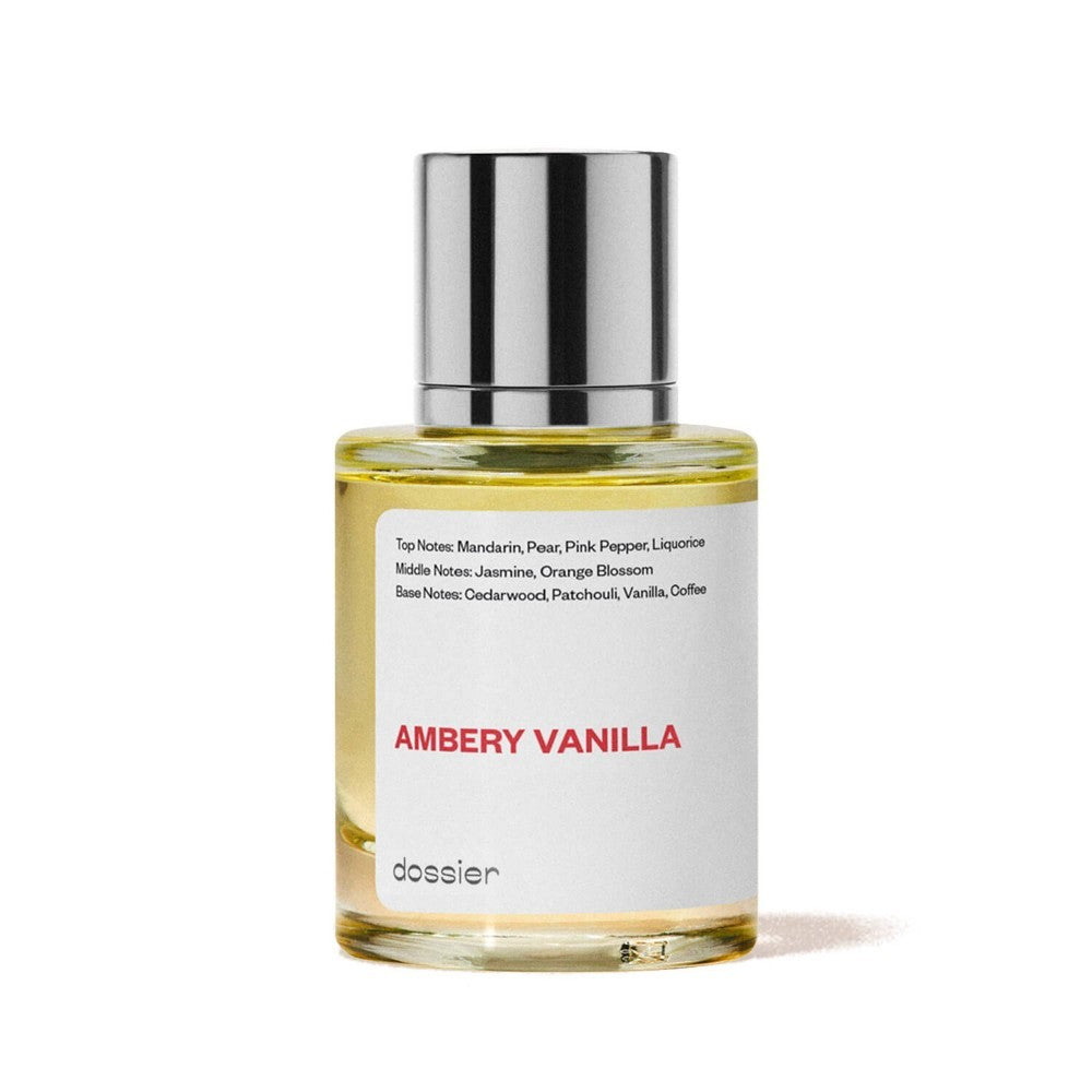 Dossier Women's Perfume - Ambery Vanilla - 50ml: Paraben-Free, Phthalate-Free, Vegan, Perfume Spray