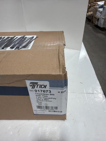 TIDI 917673 Chainless Bibs with Ties 250 Count