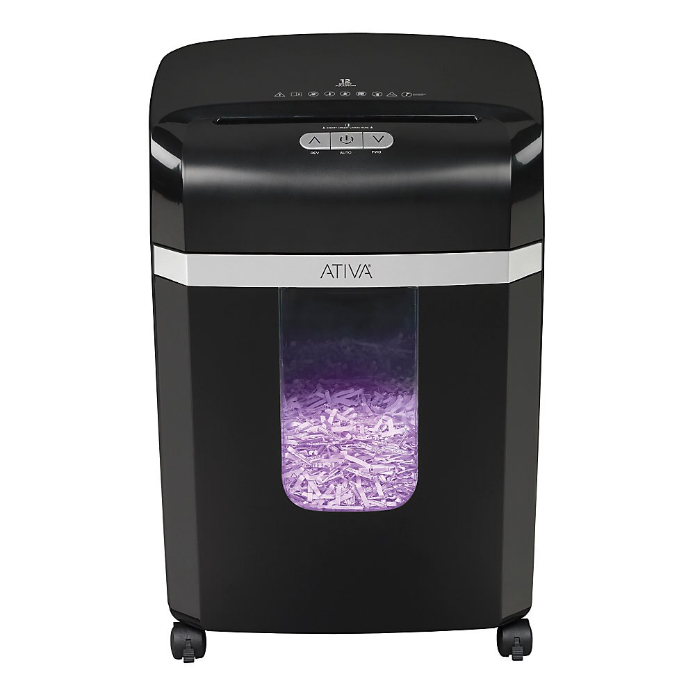 Ativa 12-Sheet Cross-Cut Shredder, A12CC19
