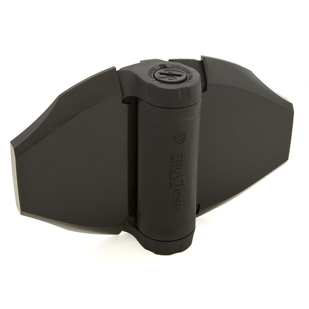 4-1/2 in. X 6-3/4 in. Black Polymer and Stainless Steel Hinge