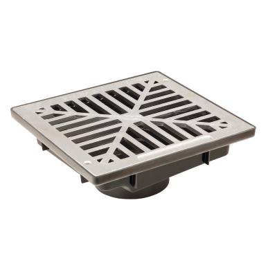 Storm Vortex 9 in. Low Profile Catch Basin Complete with Gray Grate