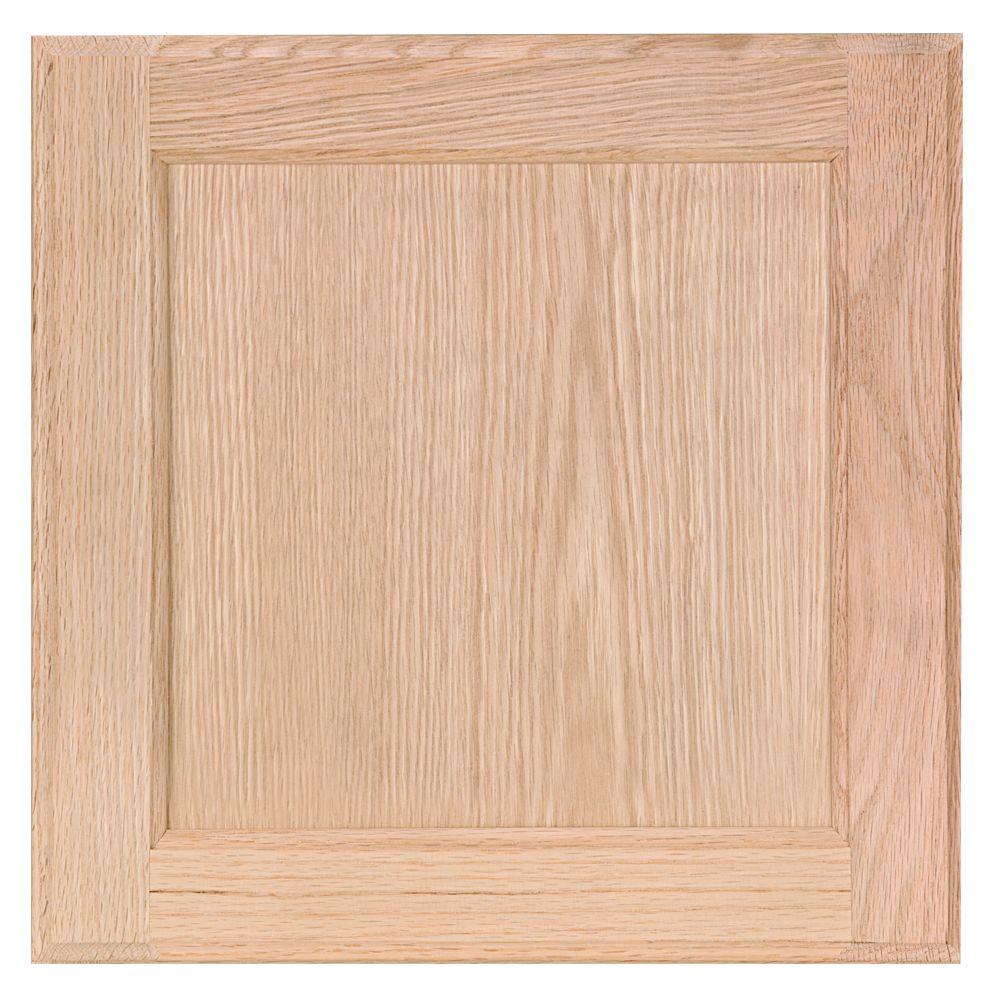 Unfinished 12 in. W X 0.75 in. D X 12 in. H in Unfinished Beech Cabinet Door Sample