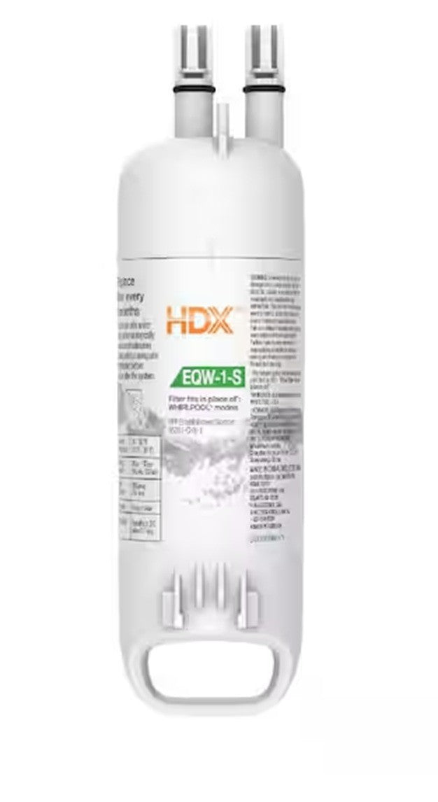 HDX EQW-1-S Standard Refrigerator Water Filter Replacement for Whirlpool 1