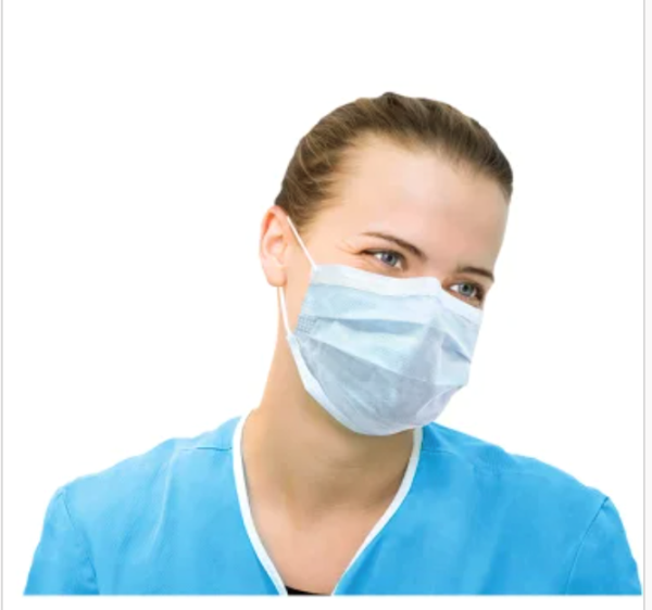 Advance Premium Earloop Masks - Level 1, Latex-free Facemasks, Blue 500ct