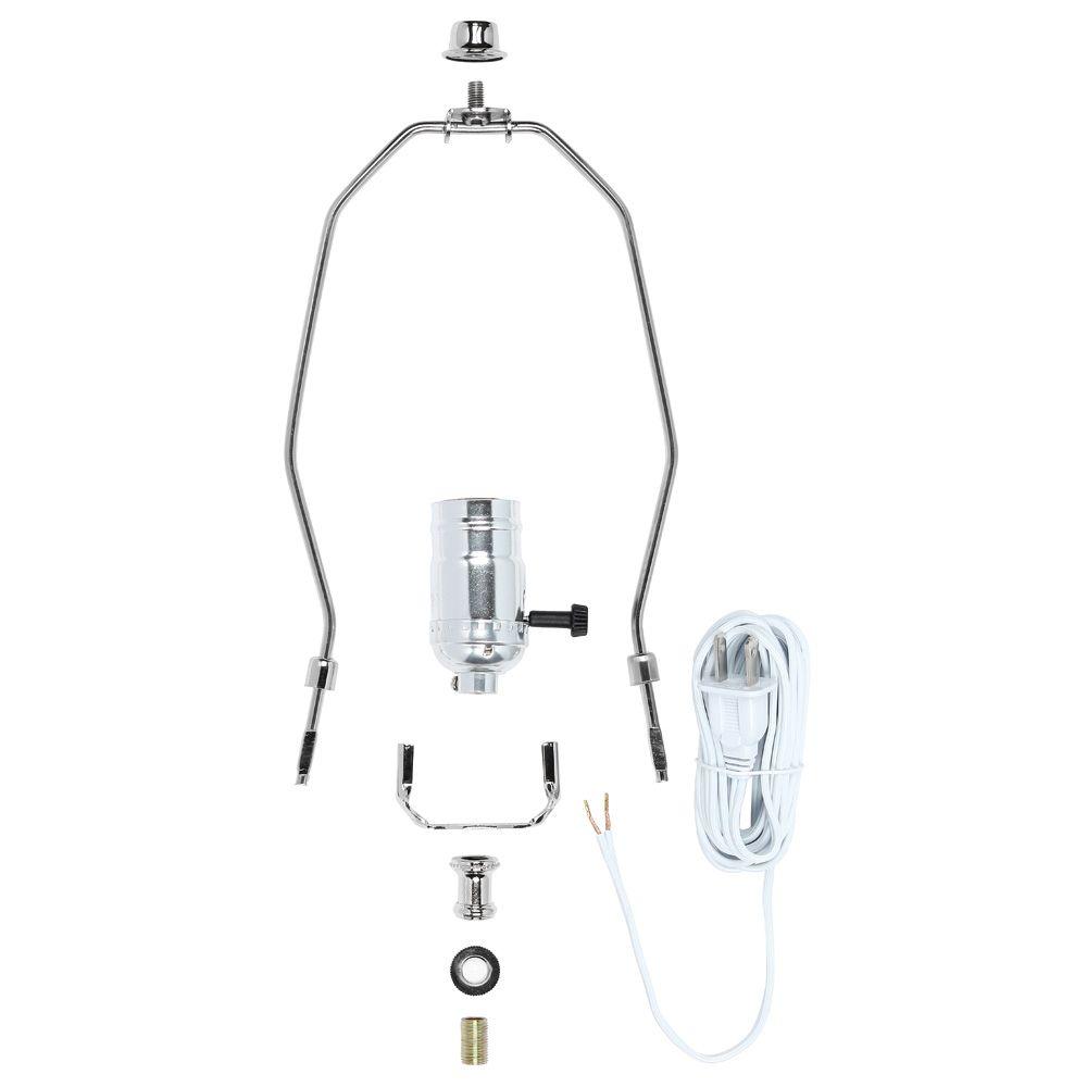 Commercial Electric DIY Make-a-Lamp Kit with 3-Way Turn Knob Lamp 81865