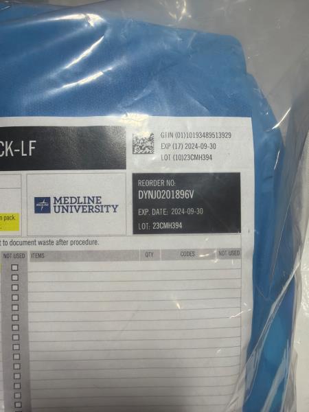 Medline Cysto Pack-LF DYNJ0201896V Sterile Kit